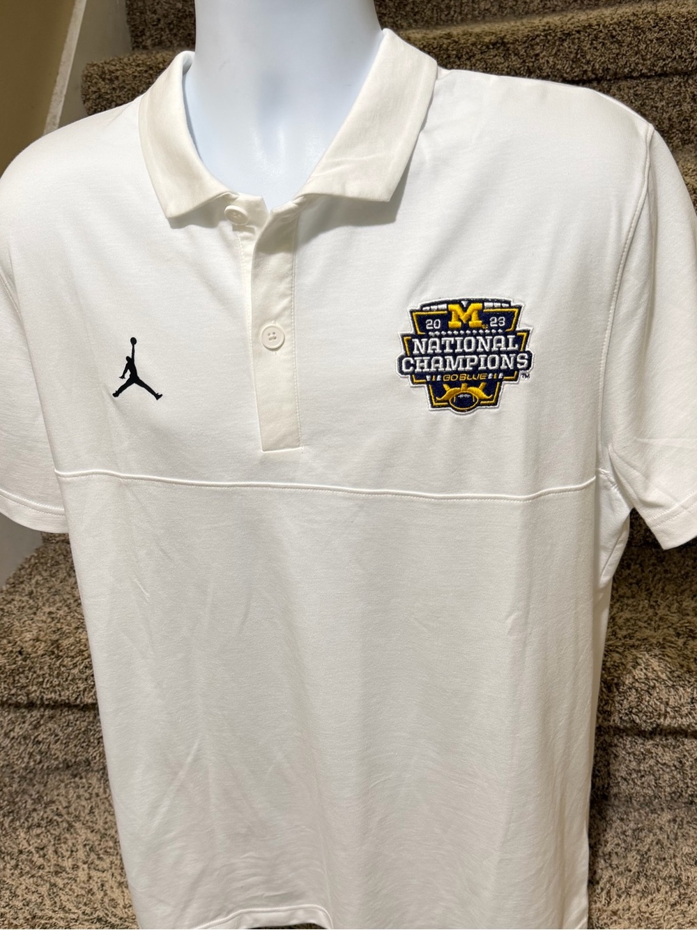 Nike - Air Jordan *Michigan Wolverines 23 Championship* men’s golf ⛳️ polo shirt